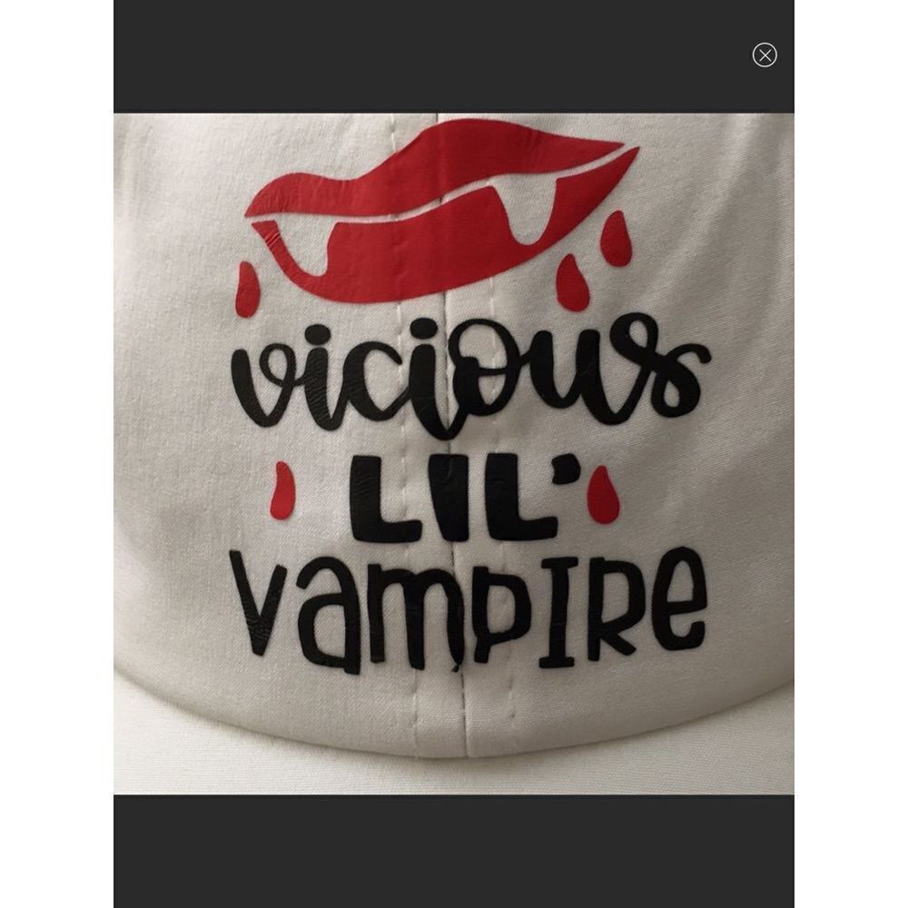 Vicious Lil Vampire Cap/Hat - Picture 2 of 3